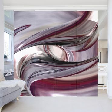 Sliding panel curtains set - Illusionary