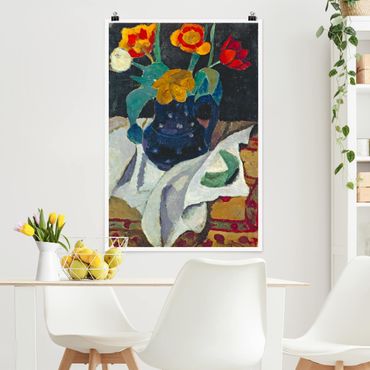 Poster art print - Paula Modersohn-Becker - Still Life with Tulips
