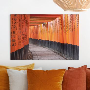 Print on canvas - A Thousand Red Torii