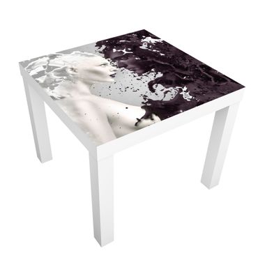 Adhesive film for furniture IKEA - Lack side table - Milk & Coffee