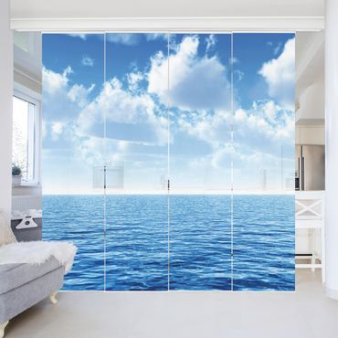 Sliding panel curtains set - Shining Ocean