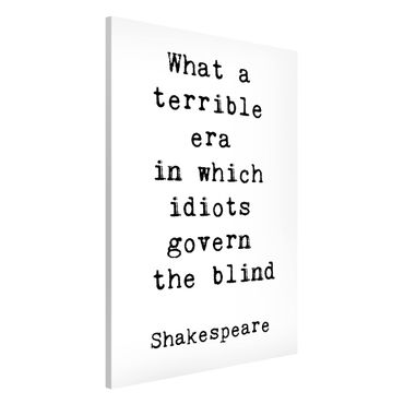 Magnetic memo board - What A Terrible Era Shakespeare