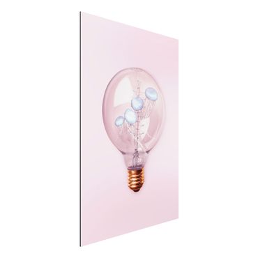 Print on aluminium - Light Bulb With Jellyfish