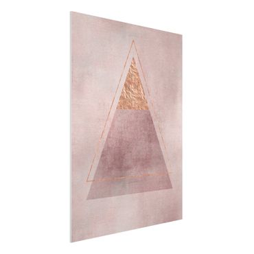 Print on forex - Geometry In Pink And Gold II