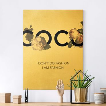 Canvas print gold - COCO - I dont´t do fashion Roses