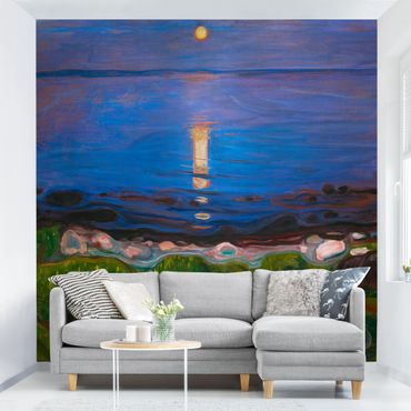 Wallpaper - Edvard Munch - Summer Night By The Beach