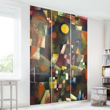 Sliding panel curtains set - Paul Klee - The Full Moon