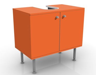Wash basin cabinet design - Colour Orange