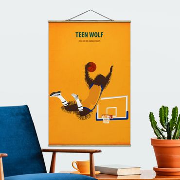 Fabric print with poster hangers - Film Poster Teen Wolf