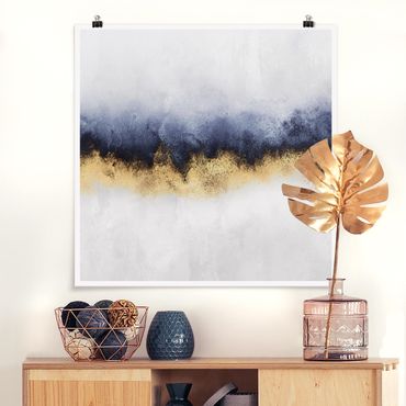 Poster - Cloudy Sky With Gold
