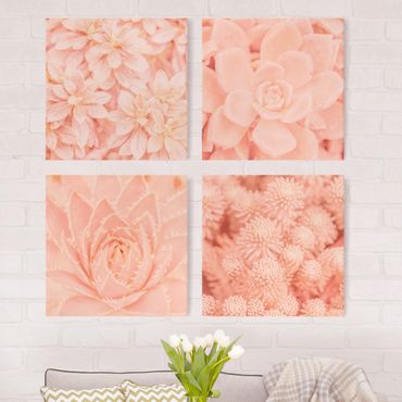 Print on canvas - Pink Flower Magic