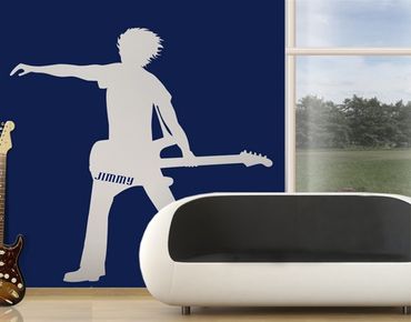 Wall sticker kids - No.CA8 Customised text The Guitarist II