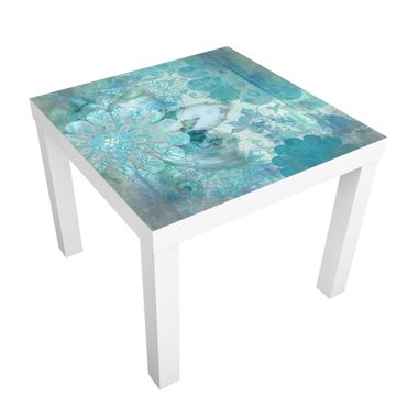 Adhesive film for furniture IKEA - Lack side table - Winter Flowers
