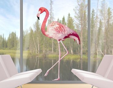 Window sticker - Pink Flamingo