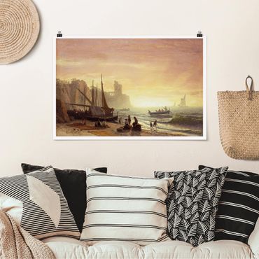Poster - Albert Bierstadt - The Fishing Fleet