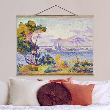 Fabric print with poster hangers - Henri Edmond Cross - Antibes Afternoon