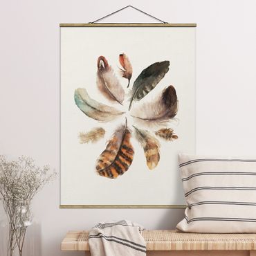 Fabric print with poster hangers - Feather Collection