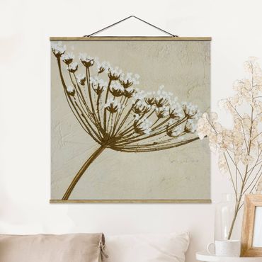 Fabric print with poster hangers - Wildflower