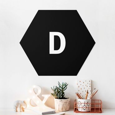 Forex hexagon - Letter Black D