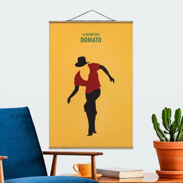Fabric print with poster hangers - Film Poster Il Bisbetico Domato