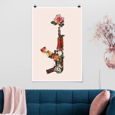 Poster art print - Weapon With Rose