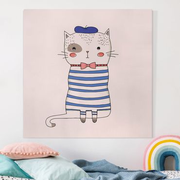 Print on canvas - Cat In France