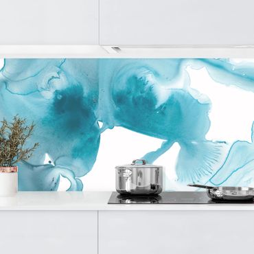 Kitchen wall cladding - Aquamarine In The Haze II
