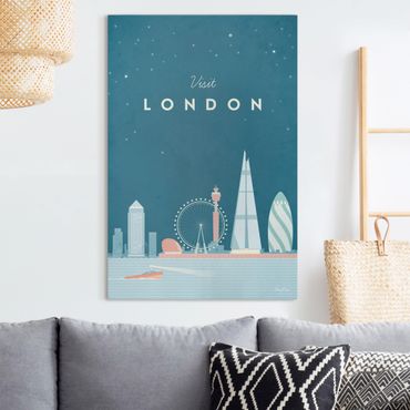 Print on canvas - Travel Poster - London