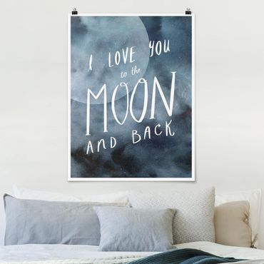 Poster quote - Heavenly Love - Moon