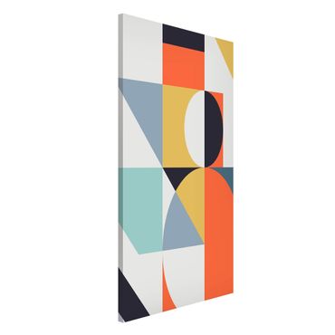 Magnetic memo board - Geometrical Shapes Colourful ll
