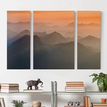 Print on canvas 3 parts - View From The Zugspitze Mountain