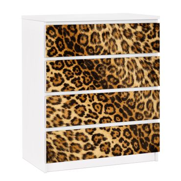 Adhesive film for furniture IKEA - Malm chest of 4x drawers - Jaguar Skin