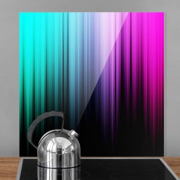 Glass Splashback - Rainbow Display - Square 1:1
