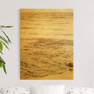 Canvas print gold - Golden Beach