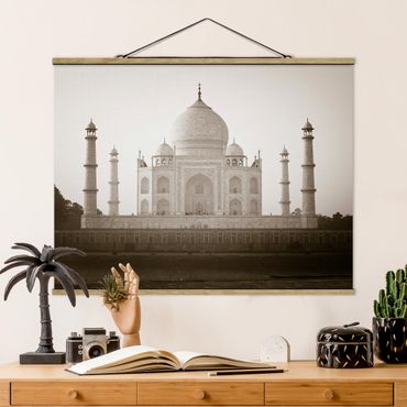 Fabric print with poster hangers - Taj Mahal