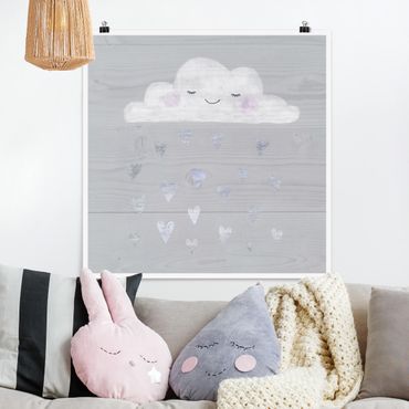 Poster - Cloud With Silver Hearts