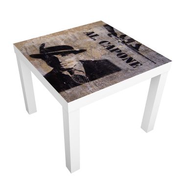 Adhesive film for furniture IKEA - Lack side table - Al Capone