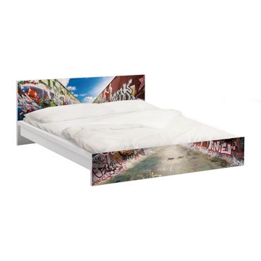Adhesive film for furniture IKEA - Malm bed 160x200cm - Skate Graffiti