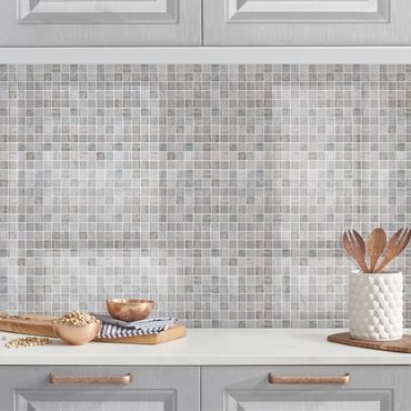 Kitchen wall cladding - Mosaic Tiles Marble Look
