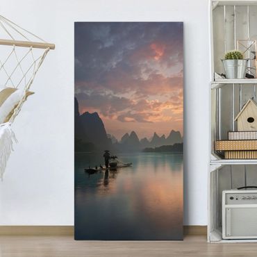 Print on canvas - Sunrise Over Chinese River