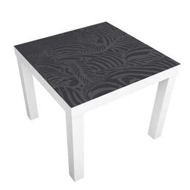 Adhesive film for furniture IKEA - Lack side table - No.DS3 Crosswalk Black