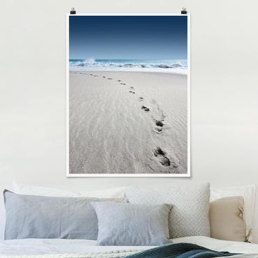 Poster beach - Traces In The Sand