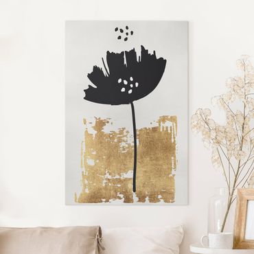 Print on canvas - Golden Poppy Flower