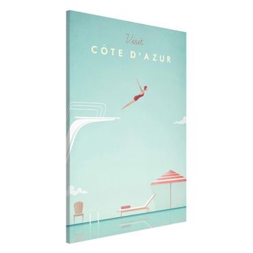 Magnetic memo board - Travel Poster - Côte D'Azur