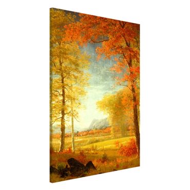 Magnetic memo board - Albert Bierstadt - Autumn In Oneida County, New York