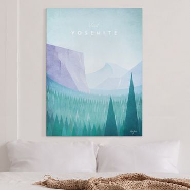 Print on canvas - Travel Poster - Yosemite Park