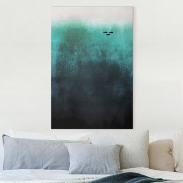 Print on canvas - Fish In The Deep Sea