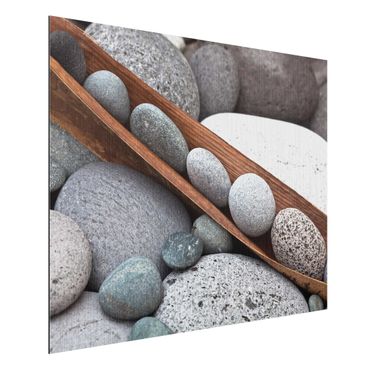 Print on aluminium - Still Life With Grey Stones