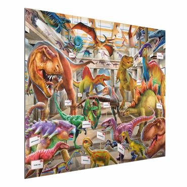 Print on aluminium - Dinosaurs In The Museum Of Natural History