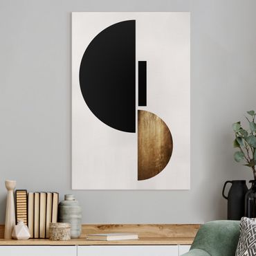 Print on canvas - Geometrical Semicircle
